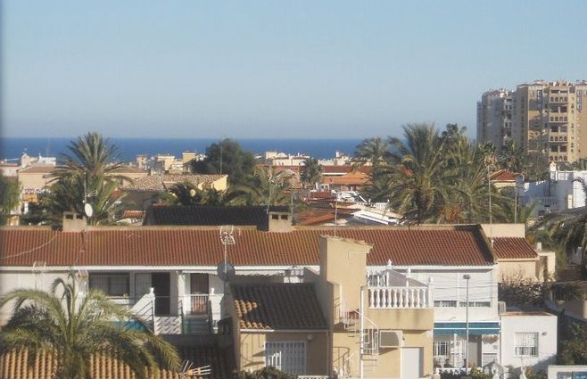 Torrevieja- Mitt i stan lägenheten ( ej centrum).
View from apartment.
Utsikt från lägenheten.